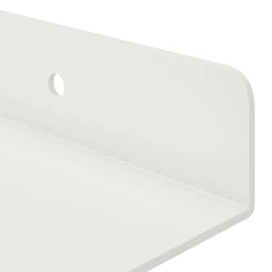 Plovoucí police Nástěnný 2 pcs Bílý 40 x 9 x 2,5 cm Ocel - obrázek 8