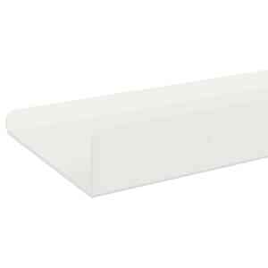 Plovoucí police Nástěnný 2 pcs Bílý 40 x 9 x 2,5 cm Ocel - obrázek 7
