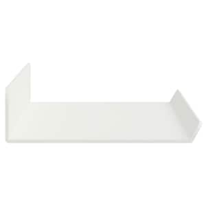 Plovoucí police Nástěnný 4 pcs Bílý 40 x 9 x 2,5 cm Ocel - obrázek 6