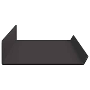 Plovoucí police Nástěnný 2 pcs Černý 60 x 8,5 x 2,5 cm Ocel - obrázek 6