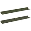 vidaXL Ujuv riiul 2 tk K&uuml;pset roheline 60 x 8,5 x 2,5 cm Teras