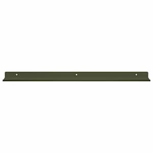 Plovoucí police 2 pcs Olivově zelená 60 x 9 x 2,5 cm Ocel - obrázek 5