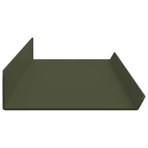 Plovoucí police 4 pcs Olivově zelená 80 x 9 x 2,5 cm Ocel - obrázek 6