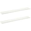 vidaXL Ujuv riiul 2 tk Valge 80 x 9 x 2,5 cm Teras