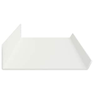 Plovoucí police Nástěnný 2 pcs Bílý 80 x 9 x 2,5 cm Ocel - obrázek 6