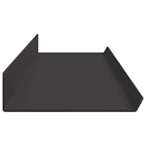 Plovoucí police Nástěnný 2 pcs Černý 100 x 9 x 2,5 cm Ocel - obrázek 6