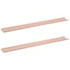 vidaXL Ujuv riiul 2 tk Roosa 100 x 9 x 2,5 cm Teras