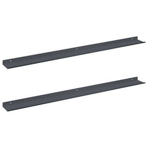 Plovoucí police Nástěnný 2 pcs Antracit 100 x 9 x 2,5 cm Ocel - obrázek 2