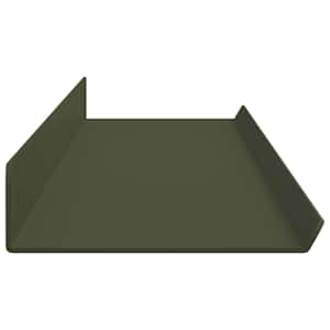 Plovoucí police 4 pcs Olivově zelená 100 x 9 x 2,5 cm Ocel - obrázek 6