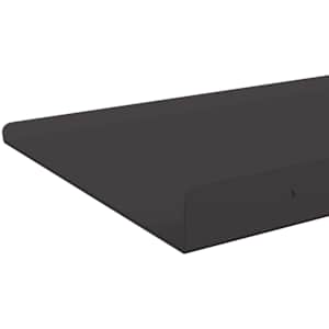Plovoucí police Nástěnný 2 pcs Černý 30 x 17,5 x 2,5 cm Ocel - obrázek 7