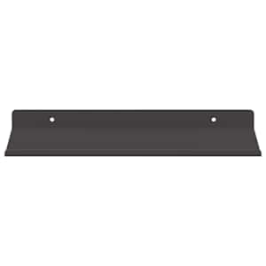 Plovoucí police Nástěnný 2 pcs Černý 30 x 17,5 x 2,5 cm Ocel - obrázek 5