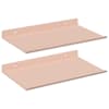 vidaXL Ujuv riiul 2 tk Roosa 30 x 18 x 2,5 cm Teras