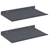 vidaXL Ujuv riiul 2 tk Antratsiit 30 x 18 x 2,5 cm Teras
