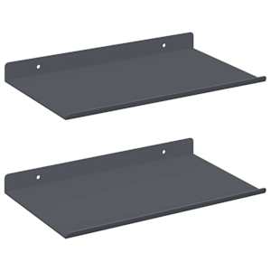 Plovoucí police Nástěnný 2 pcs Antracit 30 x 18 x 2,5 cm Ocel - obrázek 2