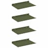 vidaXL Ujuv riiul 4 tk K&uuml;pset roheline 30 x 18 x 2,5 cm Teras