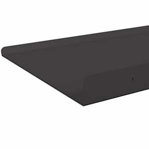Plovoucí police Nástěnný 4 pcs Černý 40 x 18 x 2,5 cm Ocel - obrázek 7