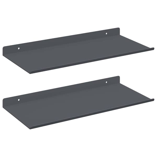vidaXL Ujuv riiul 2 tk Antratsiit 40 x 18 x 2,5 cm Teras