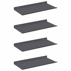 Plovoucí police Nástěnný 4 pcs Antracit 40 x 18 x 2,5 cm Ocel - obrázek 2
