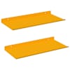 vidaXL Ujuv riiul 2 tk Kollane sinep 40 x 18 x 2,5 cm Teras