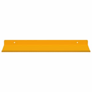 Plovoucí police 2 pcs Hořčicově žlutá 40 x 18 x 2,5 cm Ocel - obrázek 5