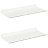 vidaXL Ujuv riiul 2 tk Valge 40 x 18 x 2,5 cm Teras