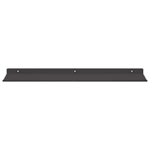 Plovoucí police Nástěnný 2 pcs Černý 60 x 18 x 2,5 cm Ocel - obrázek 5