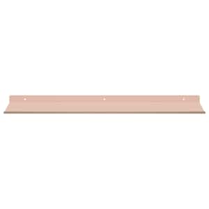 Plovoucí police Nástěnný 2 pcs Růžová 60 x 18 x 2,5 cm Ocel - obrázek 5