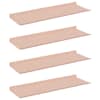 vidaXL Ujuv riiul 4 tk Roosa 60 x 18 x 2,5 cm Teras