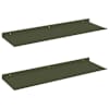 vidaXL Ujuv riiul 2 tk K&uuml;pset roheline 60 x 18 x 2,5 cm Teras