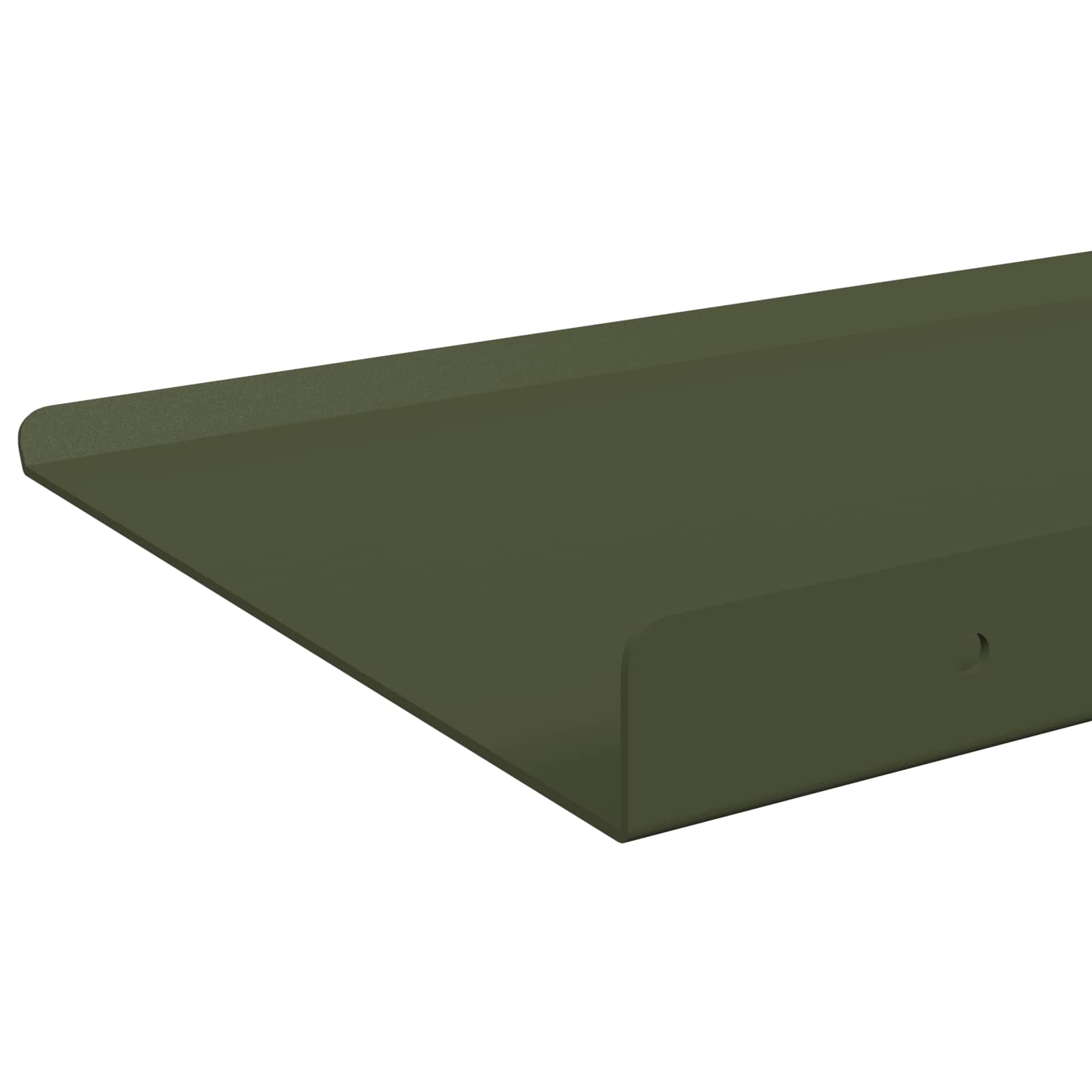 Ležeča polica 2 pcs Oljčno zelena 60 x 18 x 2,5 cm Jeklo - slika 7