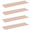 vidaXL Ujuv riiul Seinale kinnitav 4 tk Roosa 80 x 18 x 2,5 cm Teras