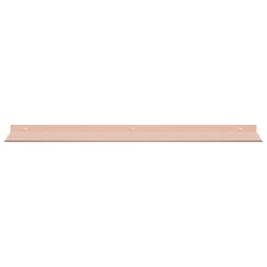 Plovoucí police Nástěnný 4 pcs Růžová 80 x 18 x 2,5 cm Ocel - obrázek 5