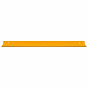 Plovoucí police 4 pcs Hořčicově žlutá 80 x 18 x 2,5 cm Ocel - obrázek 5