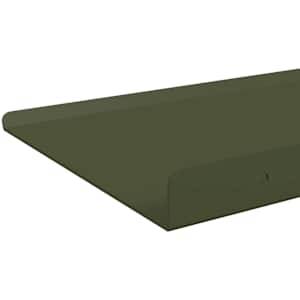 Plovoucí police 4 pcs Olivově zelená 80 x 18 x 2,5 cm Ocel - obrázek 7