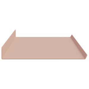 Plovoucí police Nástěnný 4 pcs Růžová 100 x 18 x 2,5 cm Ocel - obrázek 6