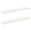 vidaXL Ujuv riiul 2 tk Valge 100 x 18 x 2,5 cm Teras