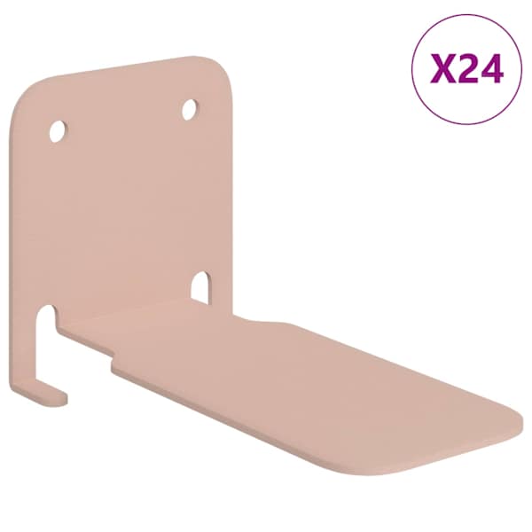 vidaXL n&auml;htamatu ujuv riiul 24 tk Roosa 6 x 11 x 6,5 cm