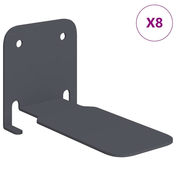 vidaXL n&auml;htamatu ujuv riiul 8 tk Antratsiit 6 x 11 x 6,5 cm