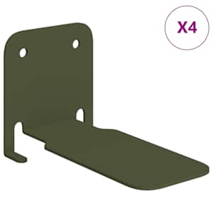 vidaXL n&auml;htamatu ujuv riiul 4 tk K&uuml;pset roheline 6 x 11 x 6,5 cm