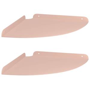 Plovoucí police s policí 2 pcs Růžová 30 x 30 x 2 cm - obrázek 2