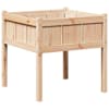 vidaXL Aia istutuspot Loodus 70 x 70 x 70 cm Tahke m&auml;nd