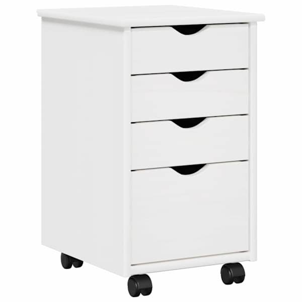 vidaXL Rattaga kapp rattaga Valge 34 x 39 x 56 cm Tahke m&auml;nd