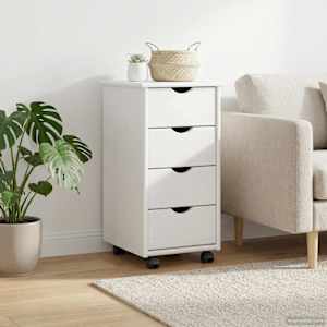 Gležnji kabinet Bela 34 x 39 x 65,5 cm Masivno borovo les