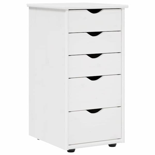 vidaXL Kapp 34 x 39 x 61,5 cm Kindel m&auml;nnipuidust Valge