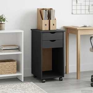 Gležnji kabinet Siva 34 x 39 x 65,5 cm Masivna borovina