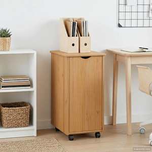 Gležnji kabinet s kolesom Medeno rjava 34 x 39 x 65,5 cm