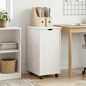 Gležnji kabinet Bela 34 x 39 x 65,5 cm Masivno borovo les