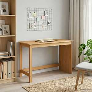 Stůl Medová hnědá 112 x 50 x 75 cm Masivní borovicové dřevo - obrázek 1