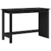 vidaXL Laud Must 112 x 50 x 75 cm Kindel m&auml;nnipuidust