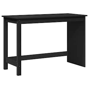 vidaXL Laud Must 112 x 50 x 75 cm Kindel m&auml;nnipuidust